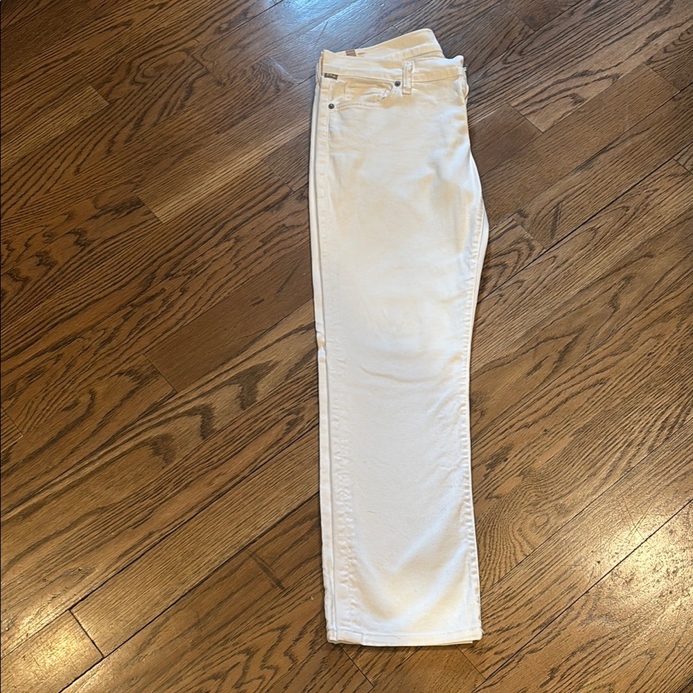 Citizens Of Humanity- White  Straight Leg -low rise Jeans